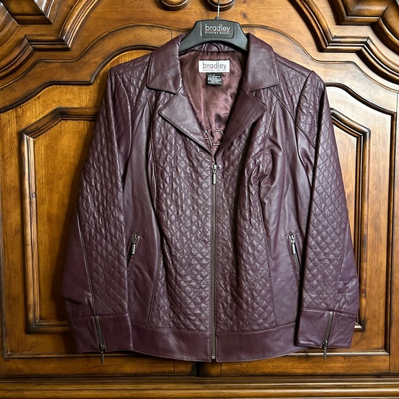 VTG Bradley Bayou Leather Jacket Size 1X - Picture 7 of 14